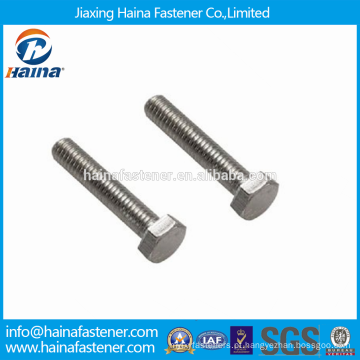 China Fornecedor Em estoque ASME / ANSI B 18.2.3.3M-2001 parafusos de cabeça de hexágono de aço inoxidável com linha completa